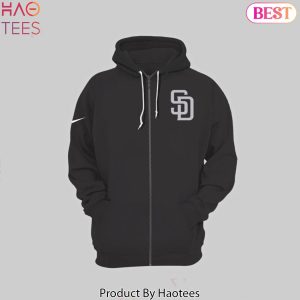 2024 San Diego Padres Design Black Zip Hoodie