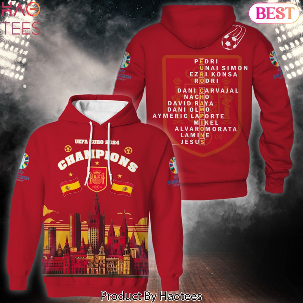2024 Spain National Football Team Euro Germany Campeones Hoodie