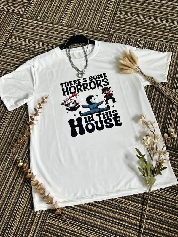 There’s Some Horror In This House Shirt, Hallowen Shirt, Cute Fall Shirt, Spooky Season