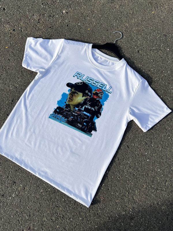 George Russell Shirt Driver Racing Championship Formula Racing T-shirt British Design Vintage Graphic Tee Sweatshirt Hoodie Gift Fans