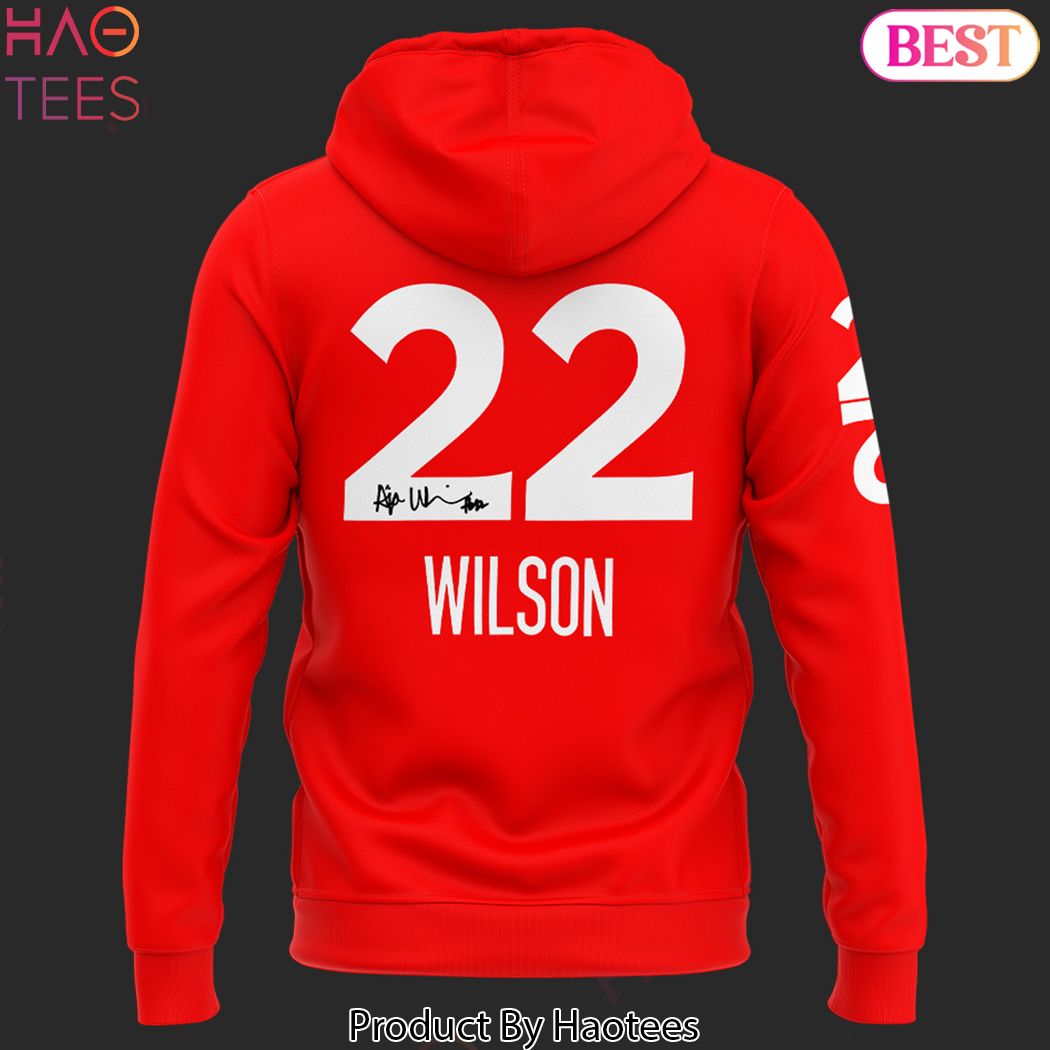 Aja Wilson 22 Signature Special Design Hoodie - Red Aja Wilson 22 Signature Special Design Hoodie - Red