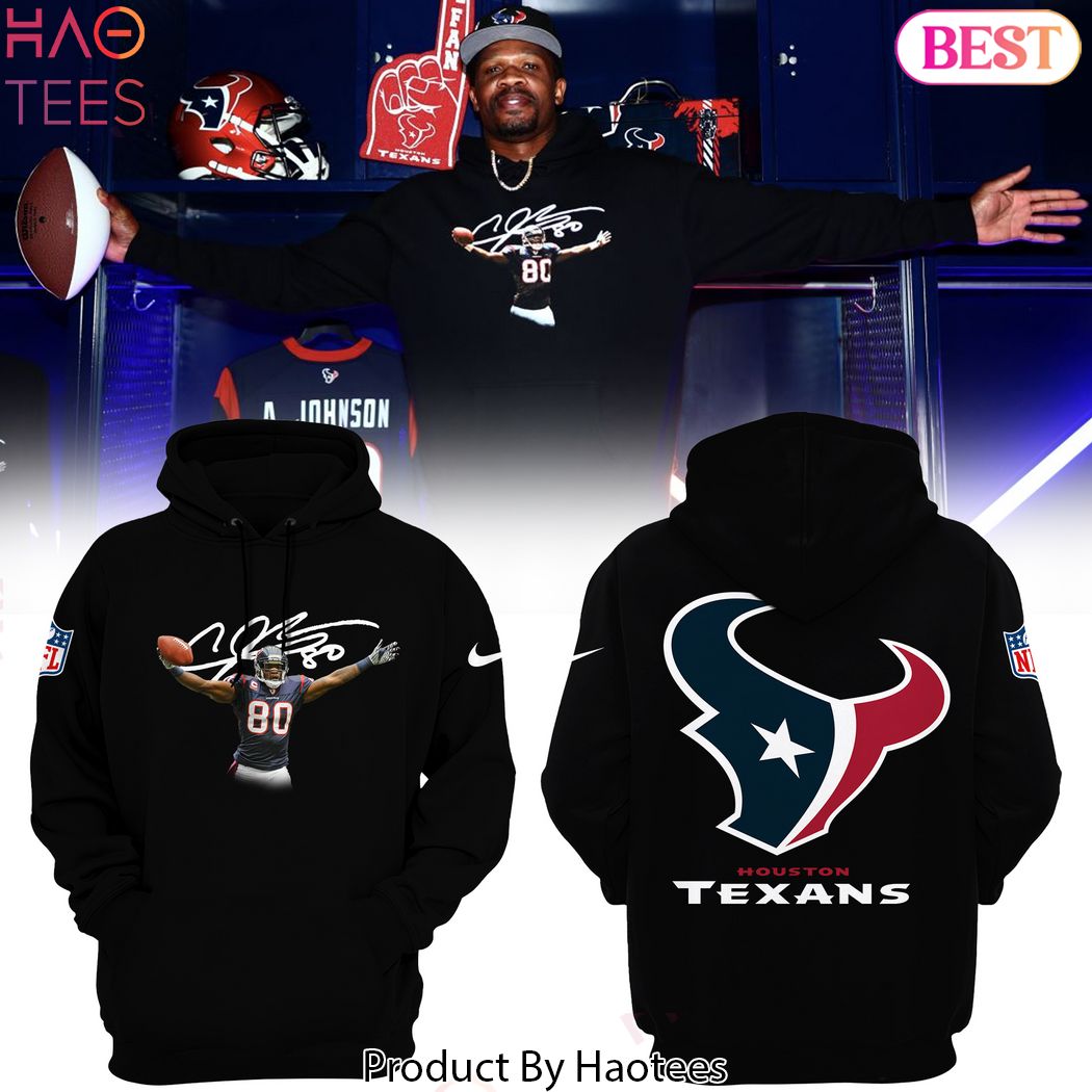 Andre Johnson Signature Houston Texans Football Hoodie