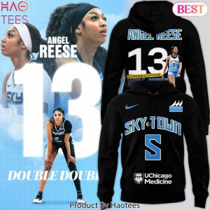 Angel Reese 13 Chicago Sky Consecutive Double-Doubles Hoodie