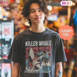 Band Shirt Orca Killer Whale Vintage Tee, Marine Biology Fun Bootleg Shirt, Gift for Marine Biologist Locals or Conservationist