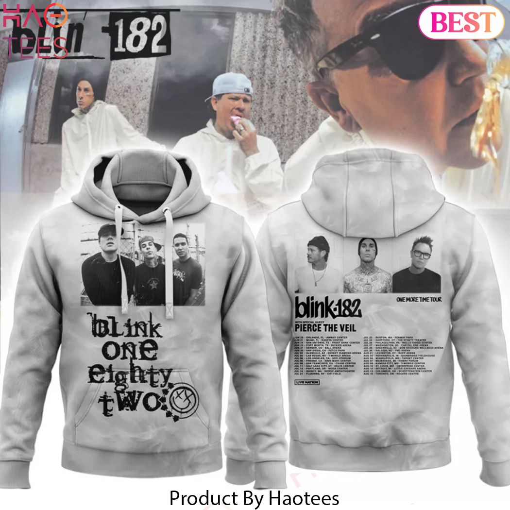 Blink One Eighty Two One More Time Tour 2024 Hoodie
