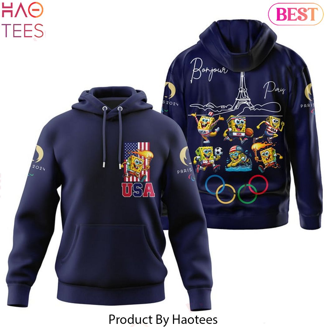 Bonjour Olympic Games In Paris 2024 – Team USA Hoodie