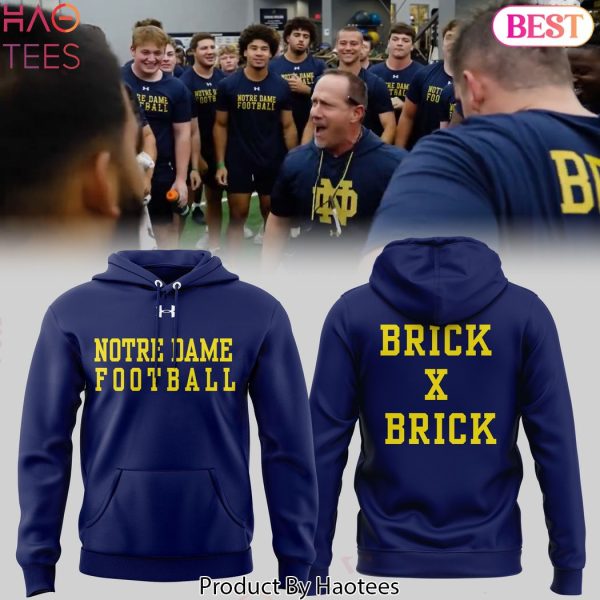Brick x Brick Notre Dame Fighting Irish Football Team Hoodie