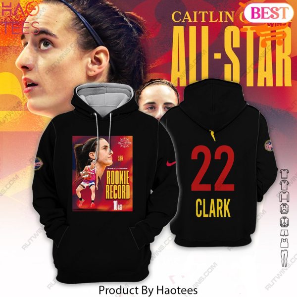 Caitlin Clark All Star Rookie Record Hoodie