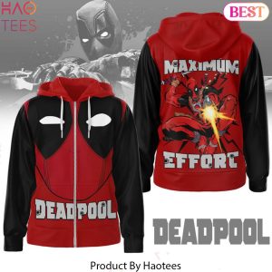 Deadpool Maximum Effort Zip Hoodie