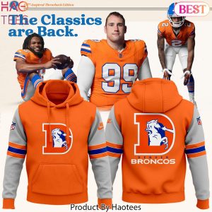 Denver Broncos Orange Crush Throwback 2024 Design Hoodie