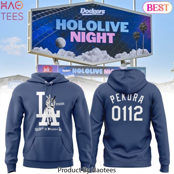 Hololive Night Los Angeles Dodgers Pekora 0112 Hoodie