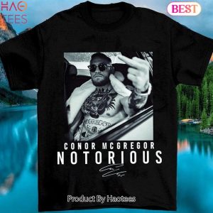 Hot Rare Conor McGregor Middle Finger Notorious Cotton Unisex T Shirt, Unisex Cotton Graphic Tee