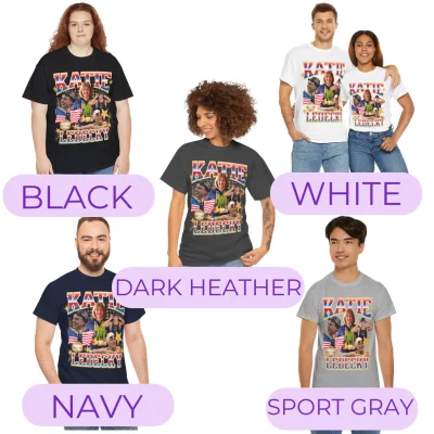 Katie Ledecky Bootleg Style Unisex Shirt, USA Swimming Team American Olympian Graphic Tee Competetive Swimming Fan Gift Ledecky Merch