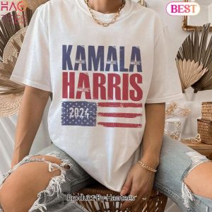 Kamala Harris for President 2024 T-shirt, Kamala Harris President 2024 Shirt, Full Color, For Men And Women, Crewneck Shortsleeve