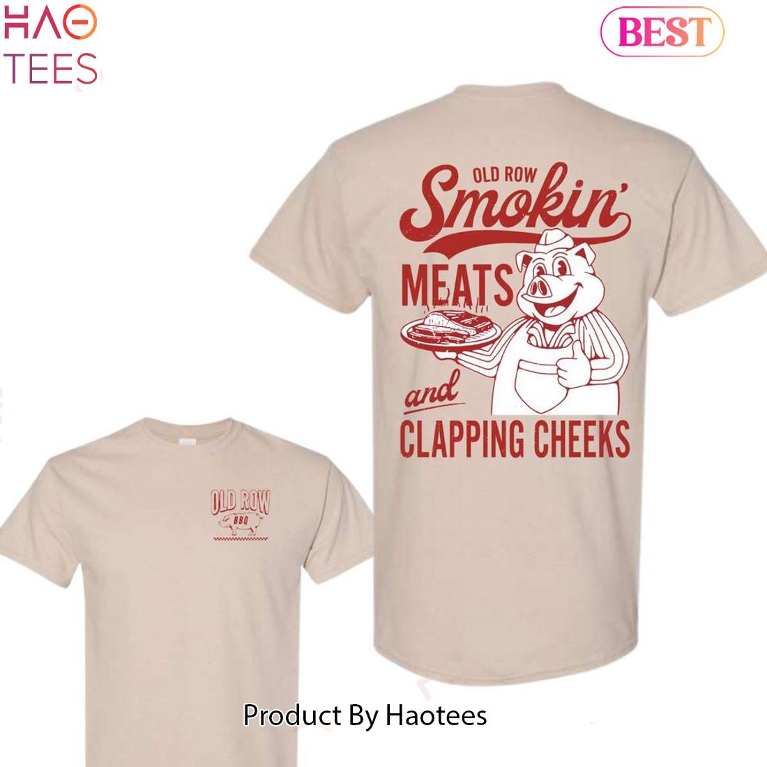 Old Row The Smokin' Meats Graphic 2 Sides Tshirt Old Row The Smokin' Meats Graphic 2 Sides Tshirt