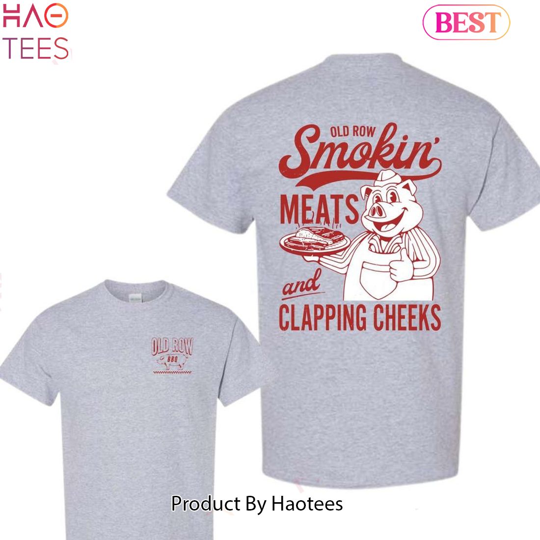 Old Row The Smokin' Meats Graphic 2 Sides Tshirt Old Row The Smokin' Meats Graphic 2 Sides Tshirt