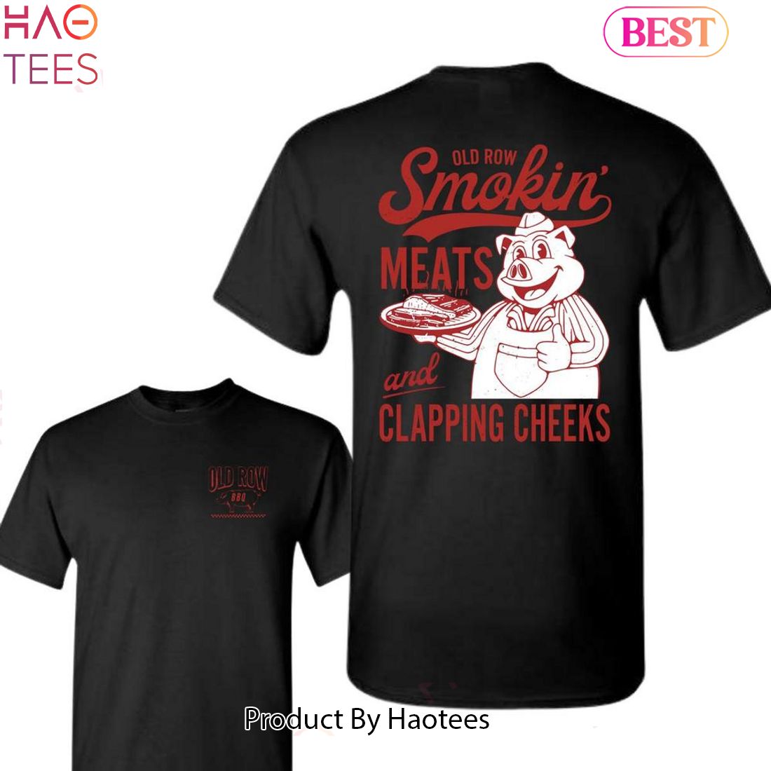 Old Row The Smokin' Meats Graphic 2 Sides Tshirt Old Row The Smokin' Meats Graphic 2 Sides Tshirt
