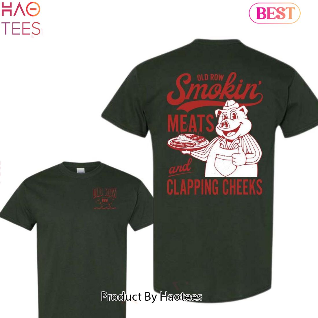 Old Row The Smokin' Meats Graphic 2 Sides Tshirt Old Row The Smokin' Meats Graphic 2 Sides Tshirt