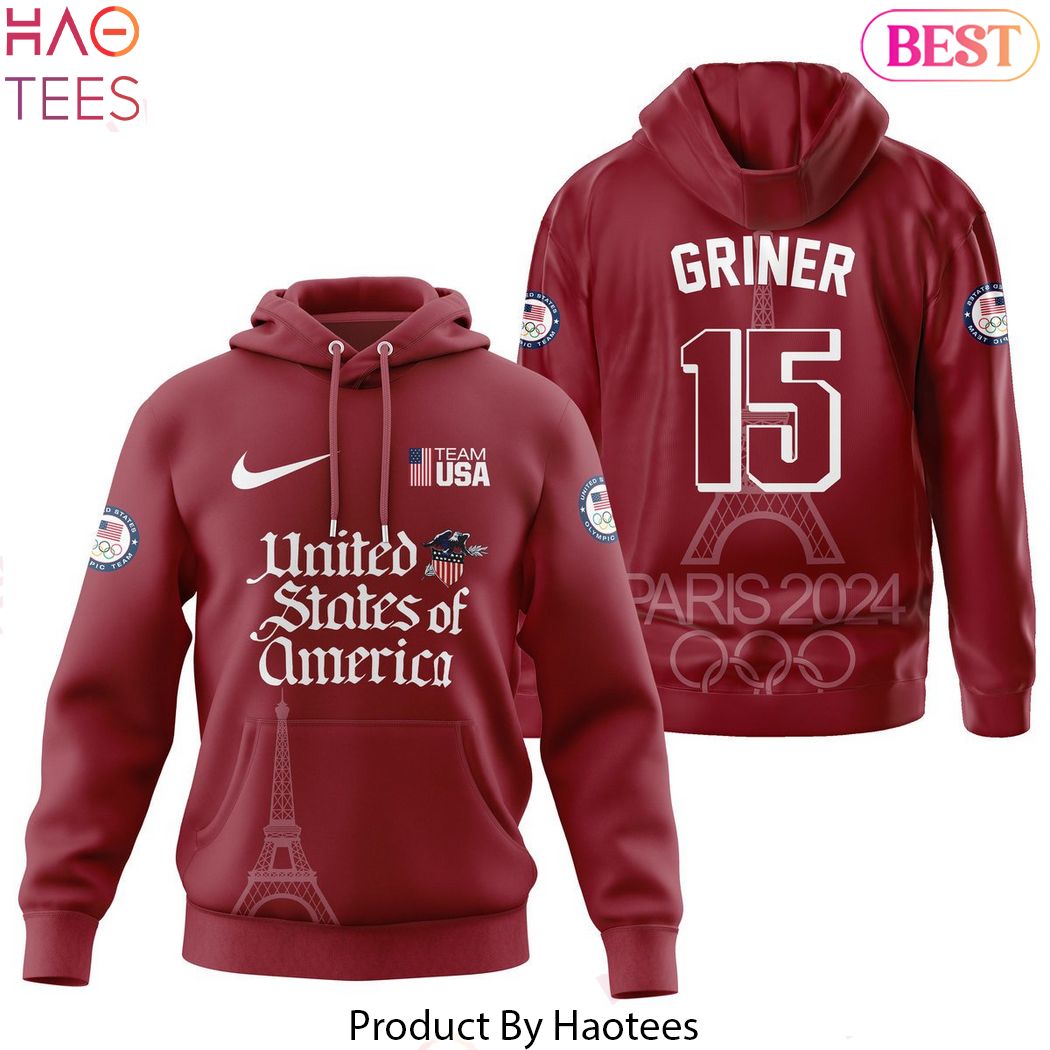 Olympic Paris 2024 United States Of America Team Hoodie Olympic Paris 2024 United States Of America Team Hoodie