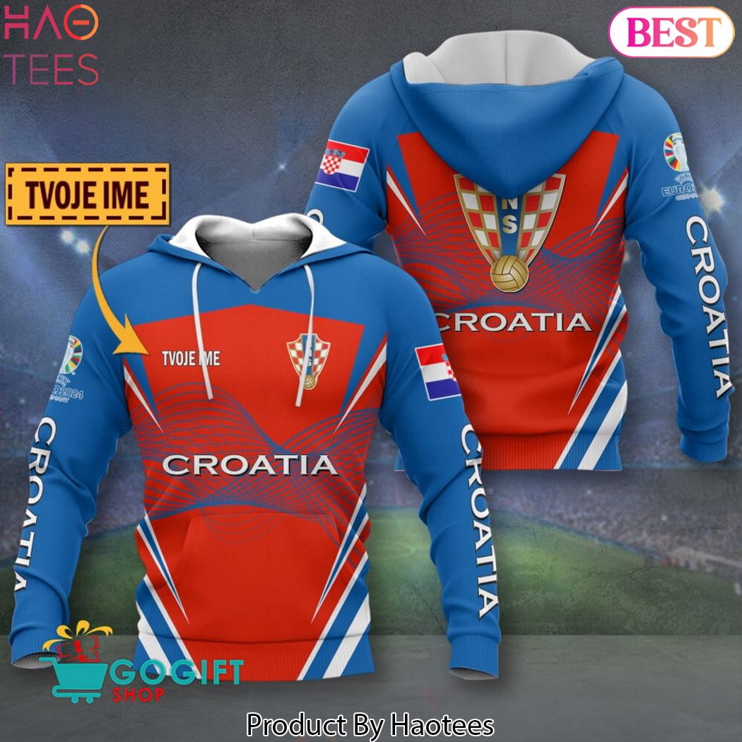 Personalized EURO 2024 Croatia Hoodie