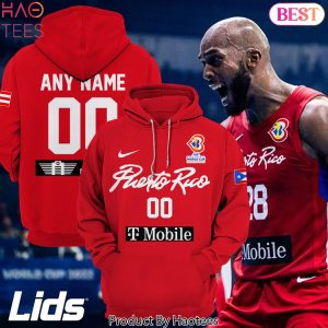 Personalized Puerto Rico FIBA Basketball Design Hoodie