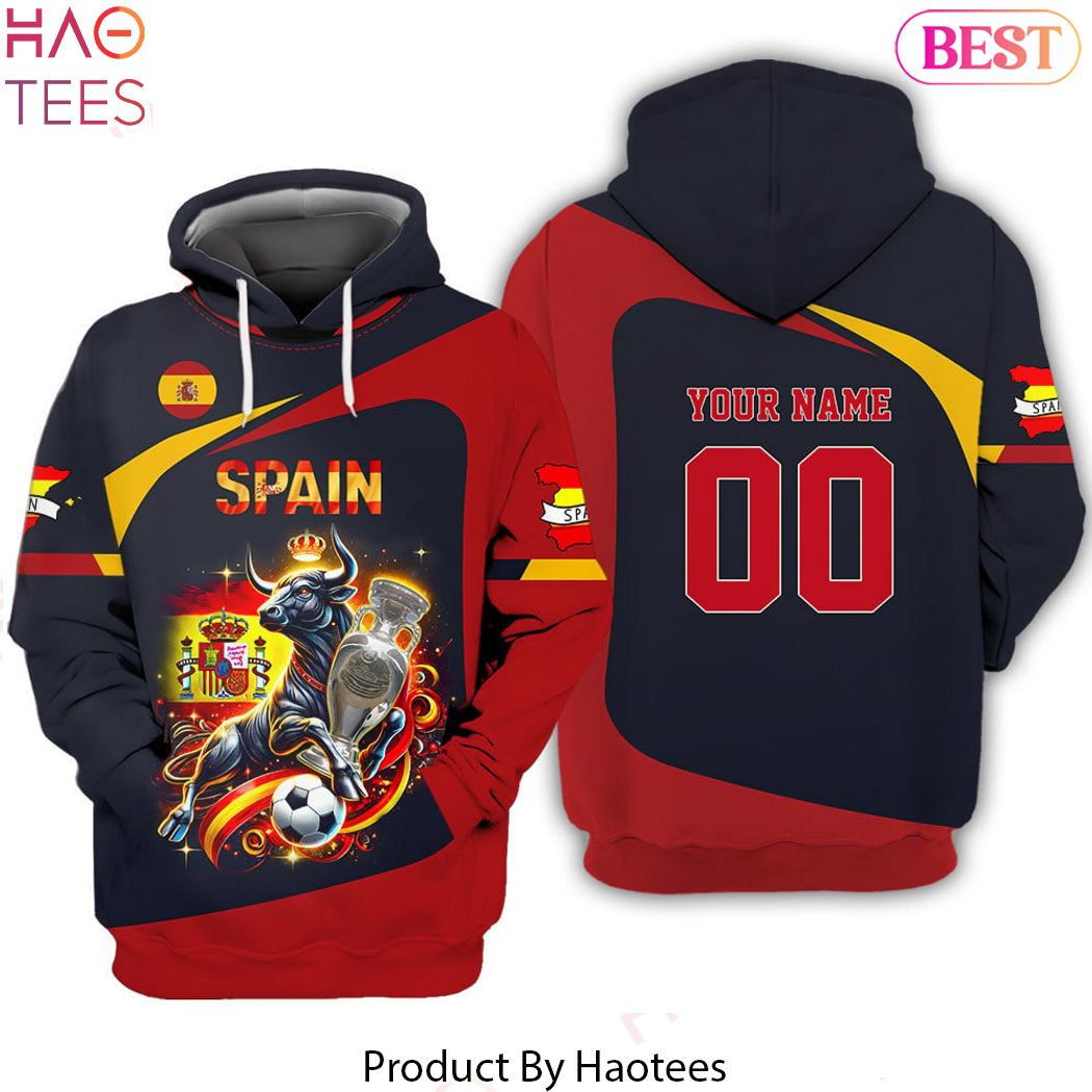Personalized Spain Euro 2024 Champions Hoodie