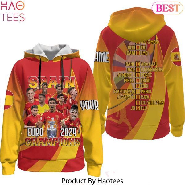 Personalized Spain Euro 2024 Champions Hoodie