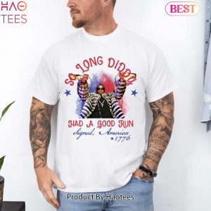 So Long Diddy 4th of July, Fourth Of July Shirt, Oversized Trendy Tee, July 4th Shirt T-shirts, Rap Shirt, Rapper Merch, Diddy Shirt, Hiphop Tee Retro Vintage Y2k Aesthetic