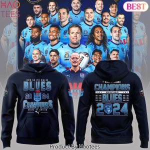 State Of Origin New South Wales Blues Champions 2024 3D T-Shirt Hoodie