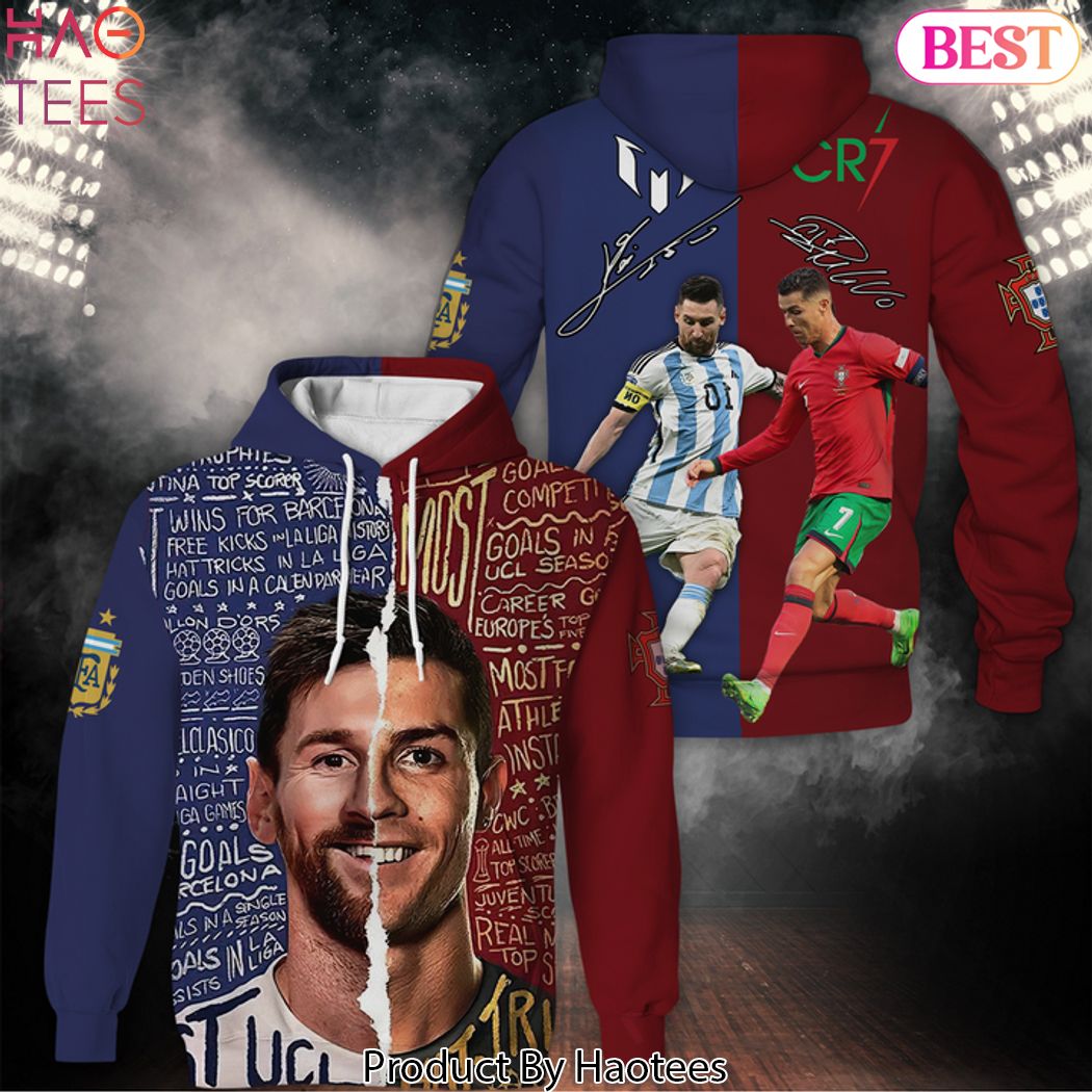 Two Goat – Two Legend – Messi and Ronaldo 2024 Hoodie