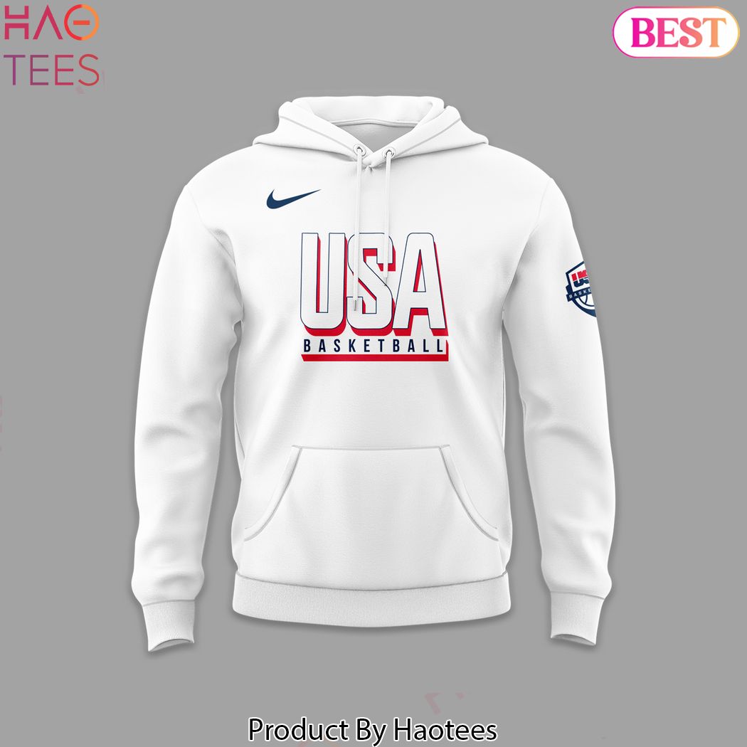 Usa Basketball Special Edition 2024 Hoodie - White Usa Basketball Special Edition 2024 Hoodie - White