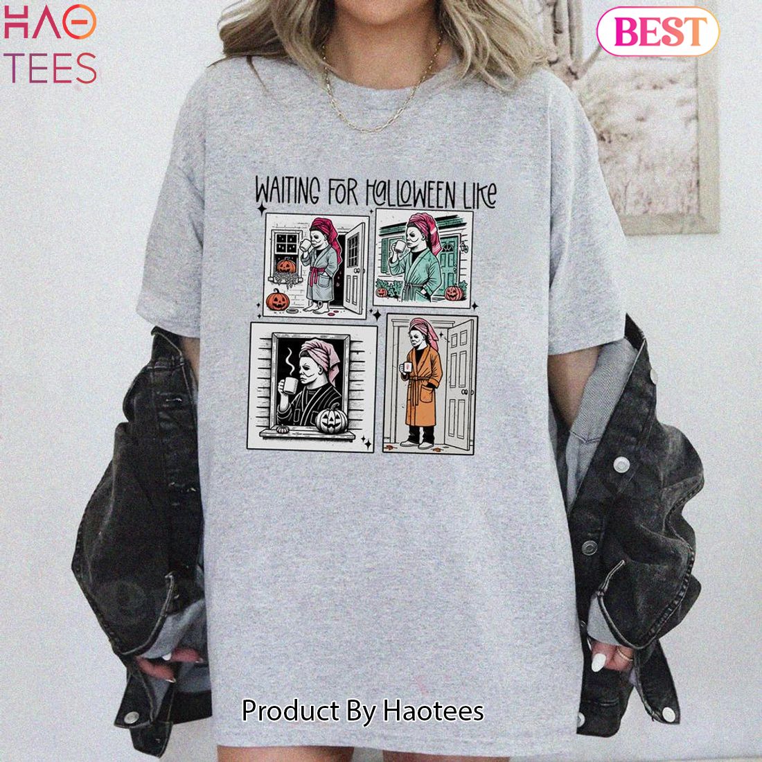 Waiting For Halloween Like T-Shirt Sweatshirt Hoodie Unisex Waiting For Halloween Like T-Shirt Sweatshirt Hoodie Unisex