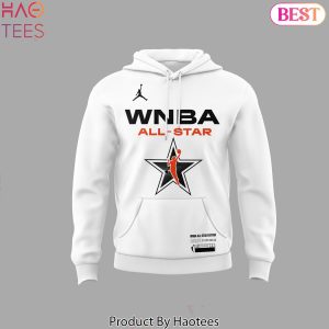 WNBA Caitlin Clark Team All Star Design Hoodie – White