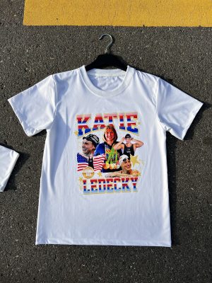 Katie Ledecky Boolteg Style Unisex Shirt, USA Swimming Team American Olympian Graphic Tee Competetive Swimming Fan Gift Ledecky Merch