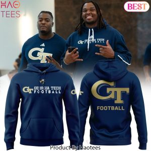 2024 Georgia Tech Football Logo Special Design BlueHoodie