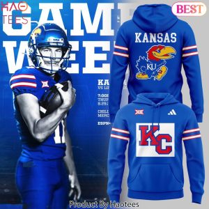 2024 Kansas Jayhawks Football Design Hoodie – Blue