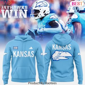 2024 Kansas Jayhawks Win Design Blue Hoodie