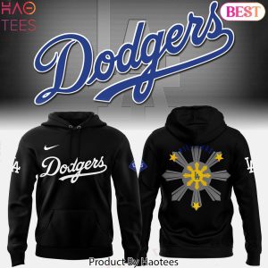 2024 Los Angeles Dodgers Pilipinas Design Black Hoodie