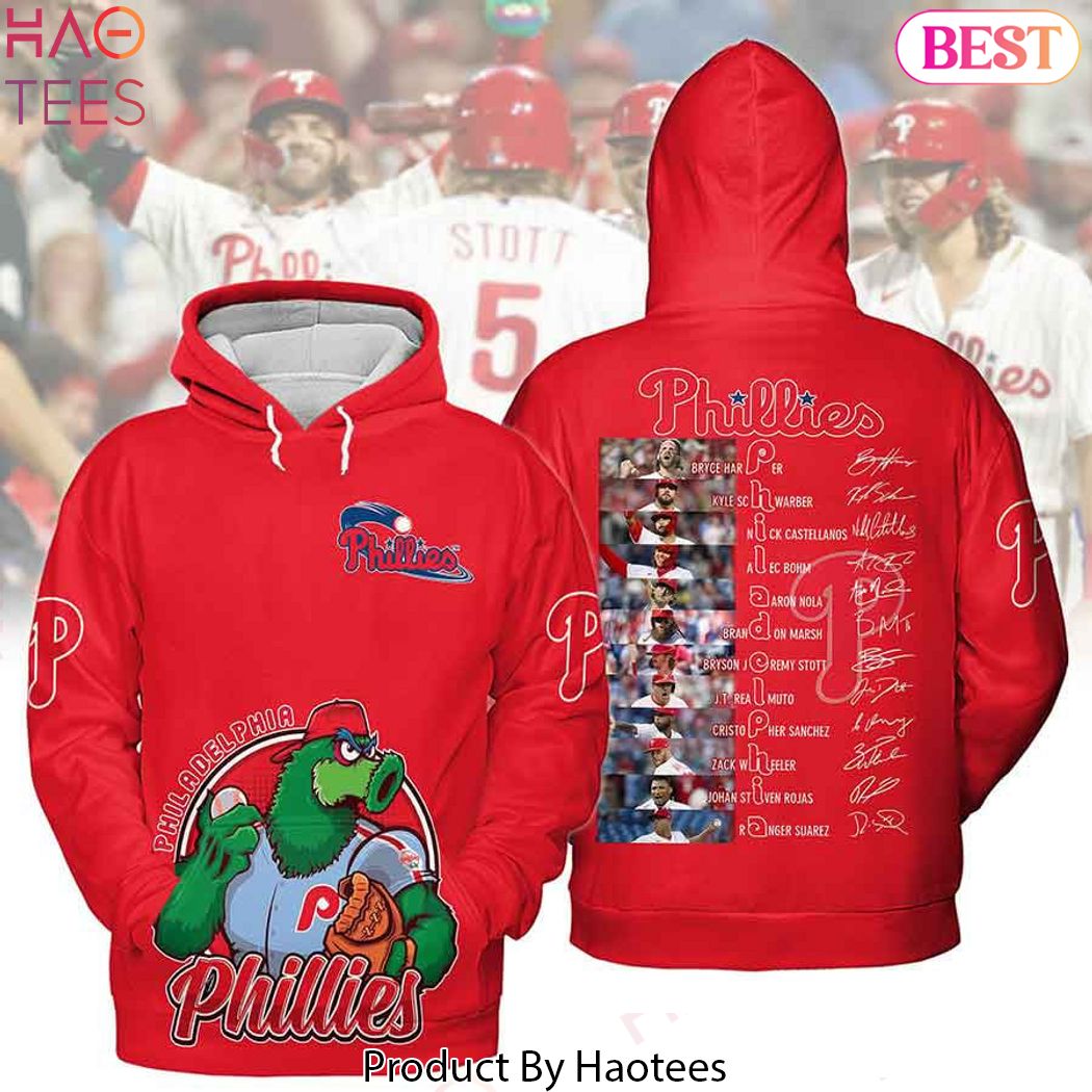 2024 Philadelphia Phillies Logo Signature Hoodie 2024 Philadelphia Phillies Logo Signature Hoodie