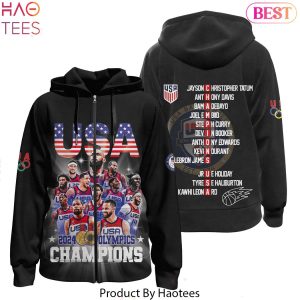 2024 United States Mens National Basketball Team Olympic Zip Hoodie