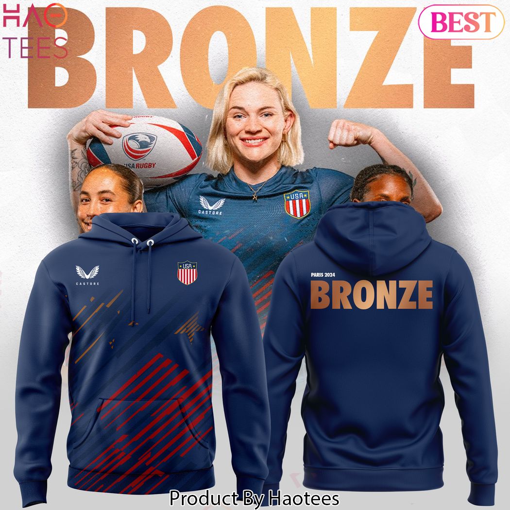 2024 USA Rugby Paris Bronze Olympic Hoodie 2024 USA Rugby Paris Bronze Olympic Hoodie