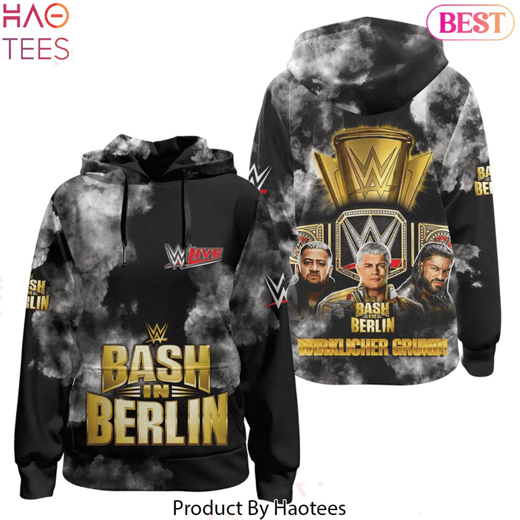 2024 WWE Bash In Berlin Design Speical Hoodie 2024 WWE Bash In Berlin Design Speical Hoodie