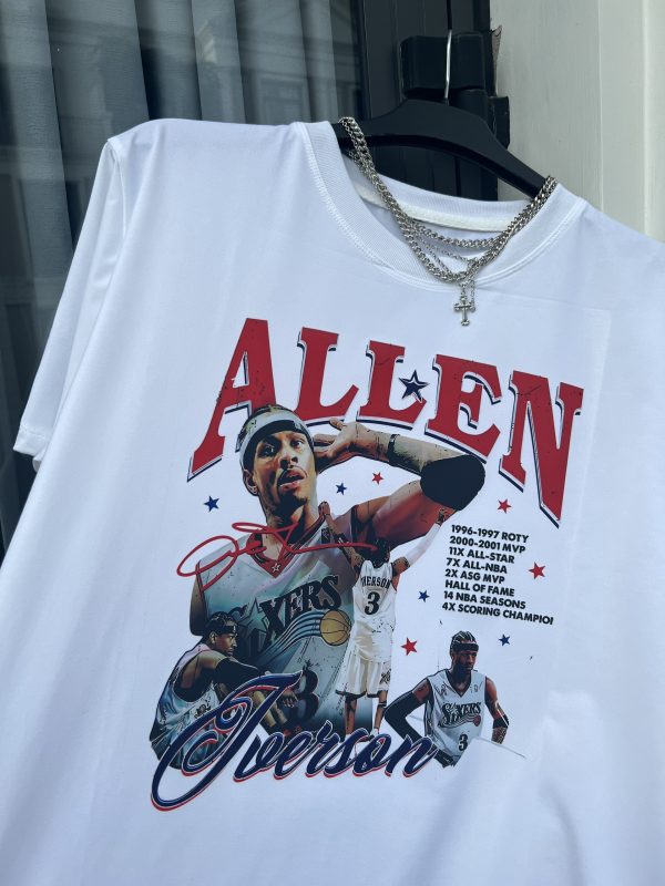 Allen Iverson-AI 23 Cotton Unisex Graphic T-Shirt Basketball Jordan Sport Fan Gift for Him Gift For Her Vintage Y2K Hoodie Sweatshirt