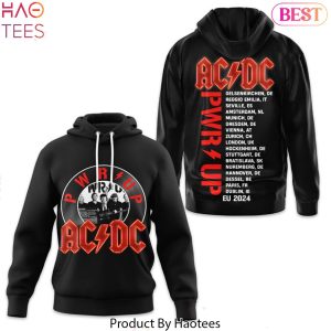 AC DC Eu 2024 PWR UP Tour Design Hoodie