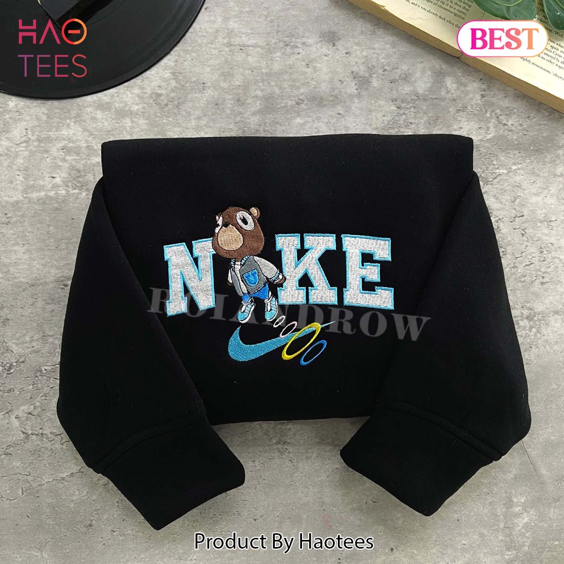 Bear Kanye Embroidered Sweatshirt Bear Kanye Embroidered Sweatshirt