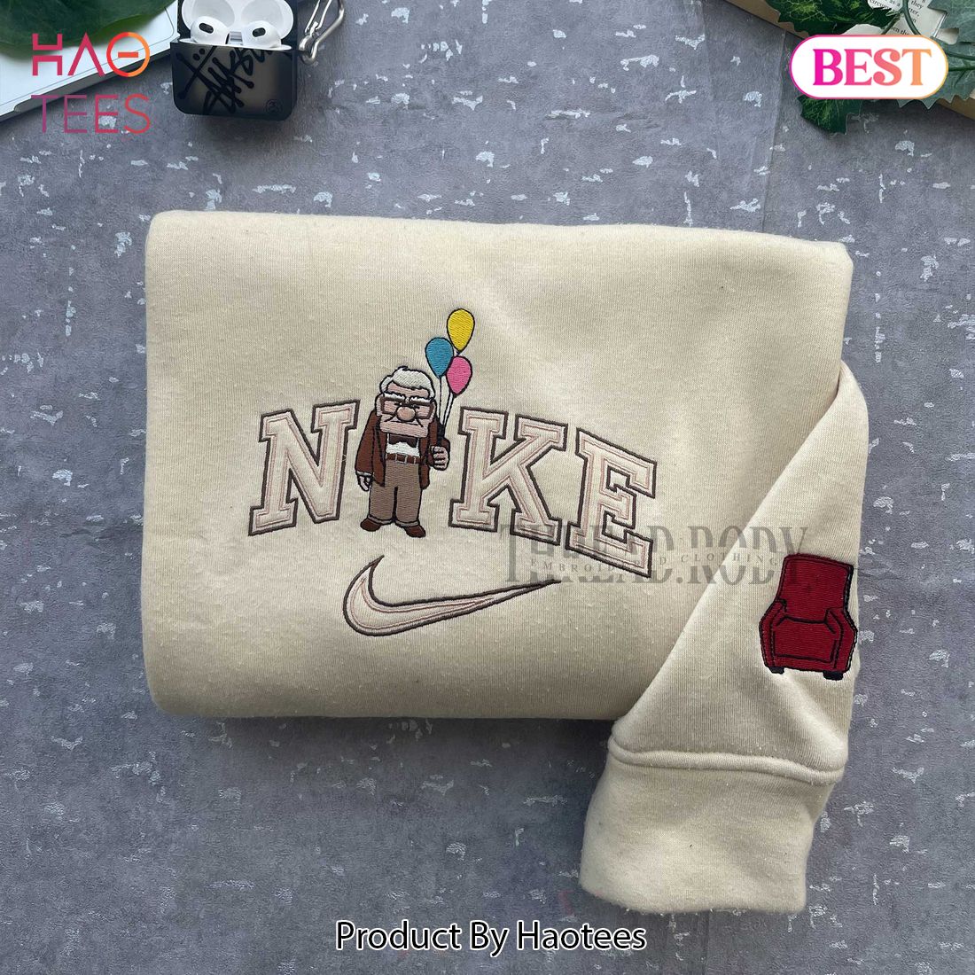 Carl and Ellie Up Embroidered Sweatshirt