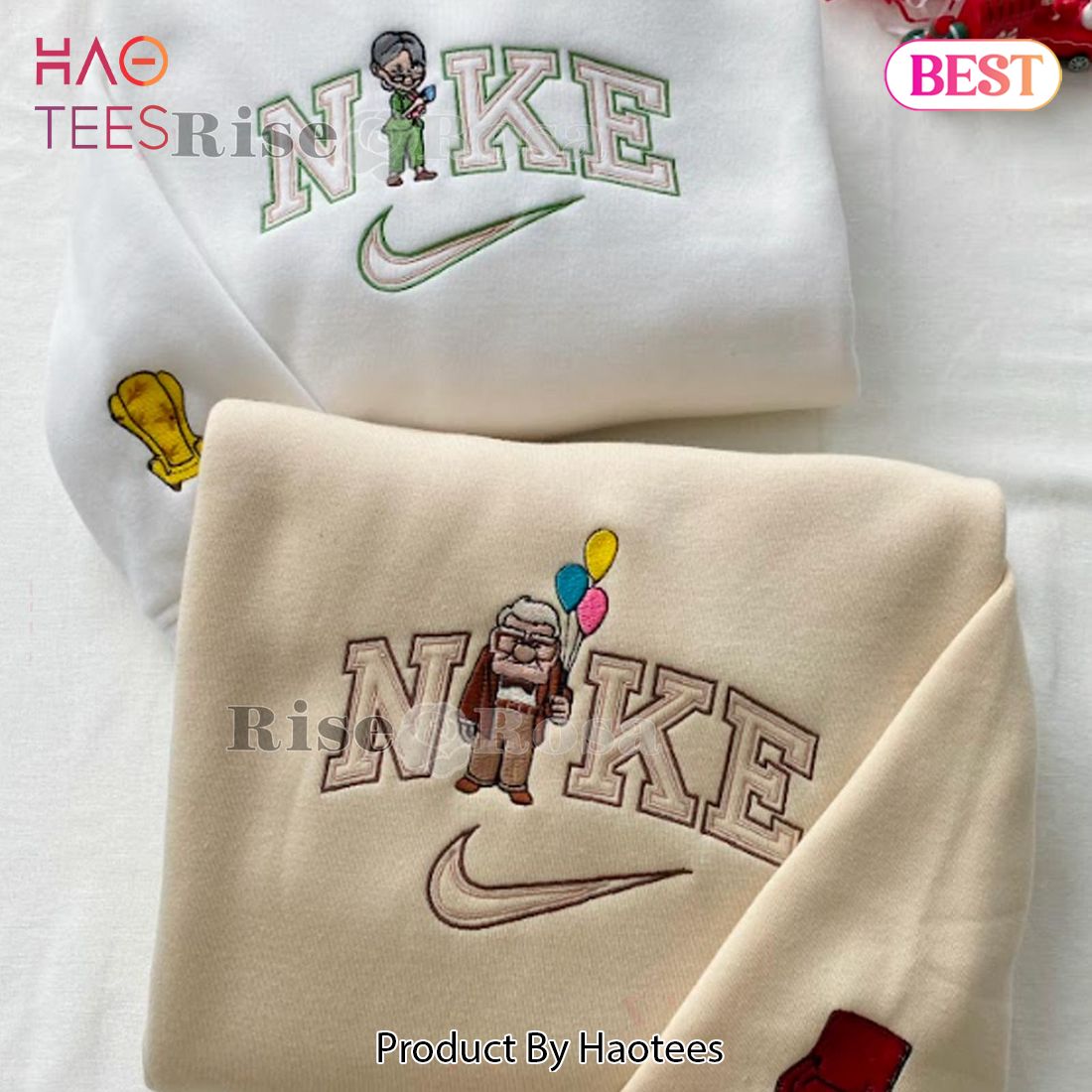 Carl And Ellie Up Movie Embroidered Shirt Carl And Ellie Up Movie Embroidered Shirt