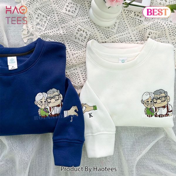 Carl And Ellie Up Movie Ver 6 Embroidered Shirt
