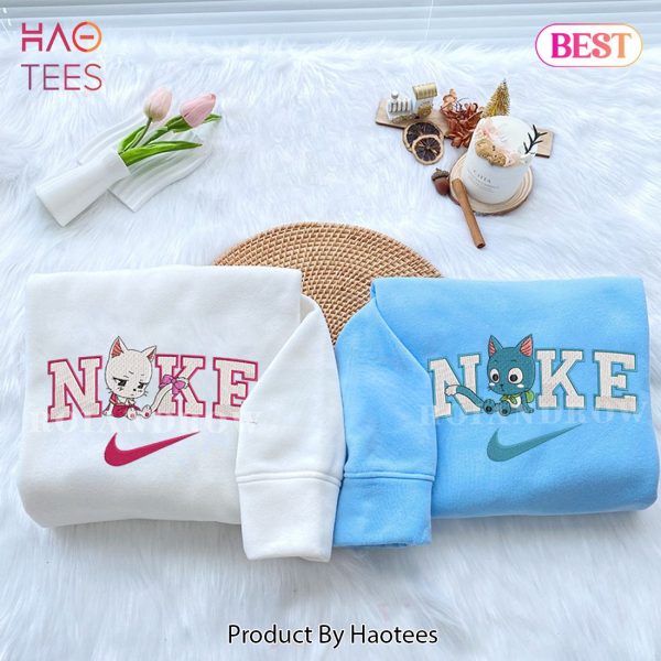 Carla and Happy Fairy Tail Embroidered Shirt