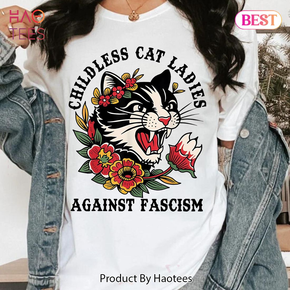 Childless Cat Ladies Against Fascism Shirts Childless Cat Ladies Against Fascism Shirts